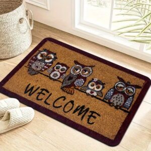 Paillasson hibou Welcome 40 x 60 cm