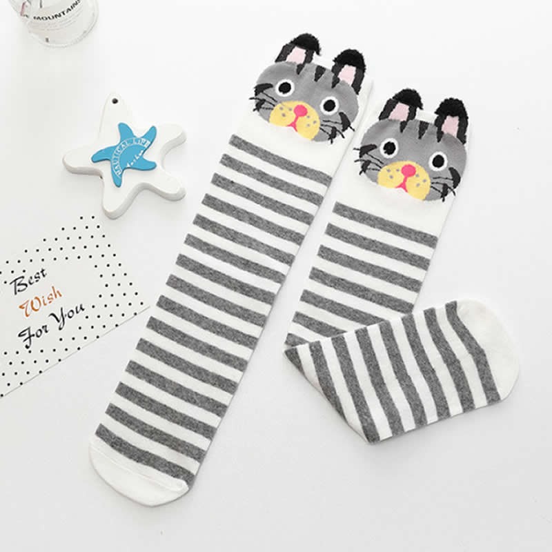Chaussettes enfant hibou et chien, duo graphique pour les petites aventures